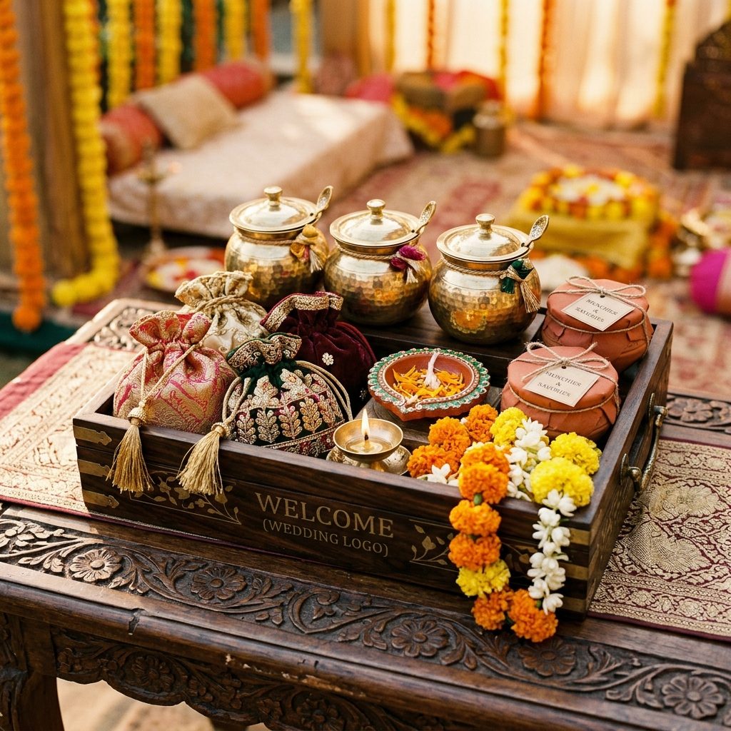 Curating Memorable Indian Wedding Welcome Kits with Local Vendors