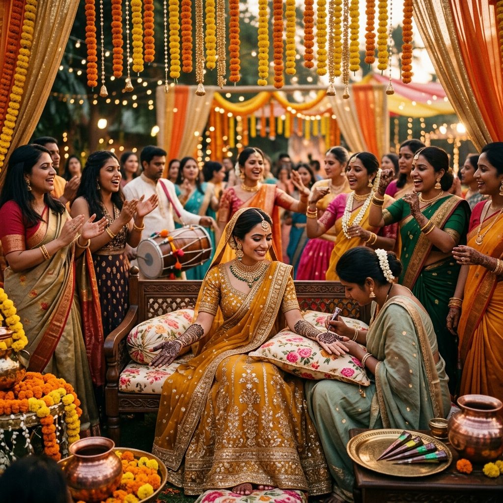 Mehendi Night Traditions Across North, South, East, and West India
