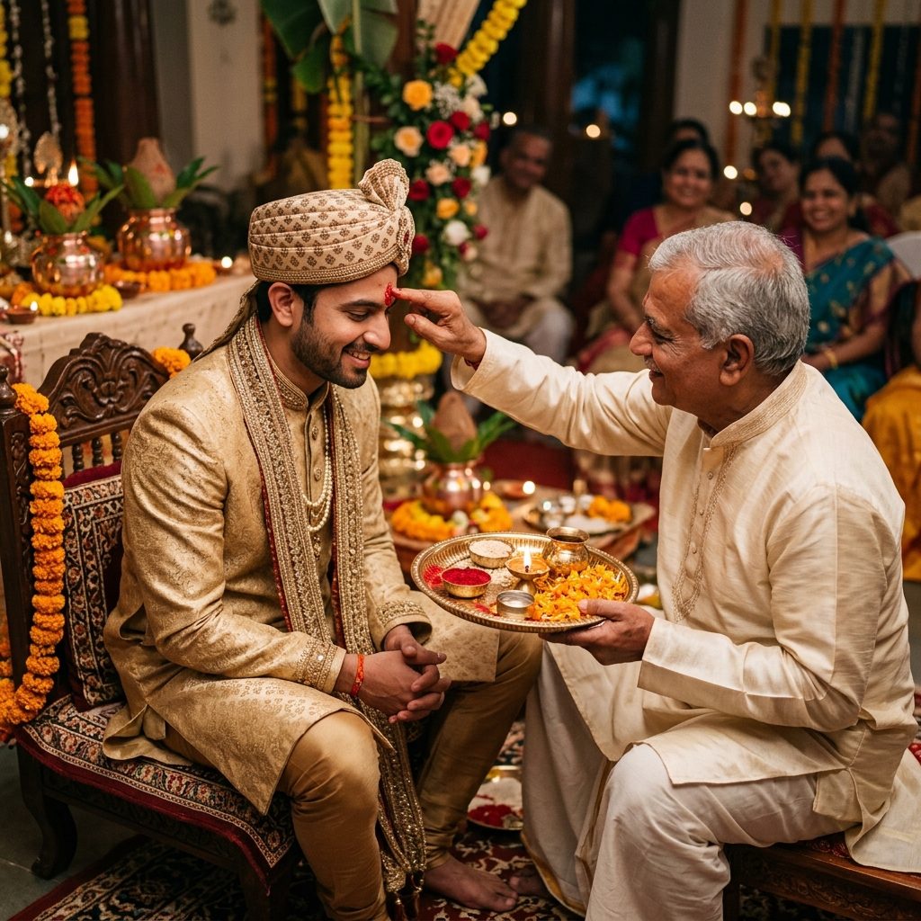 Tilak Ceremony Significance: Welcoming the Groom Into the Family